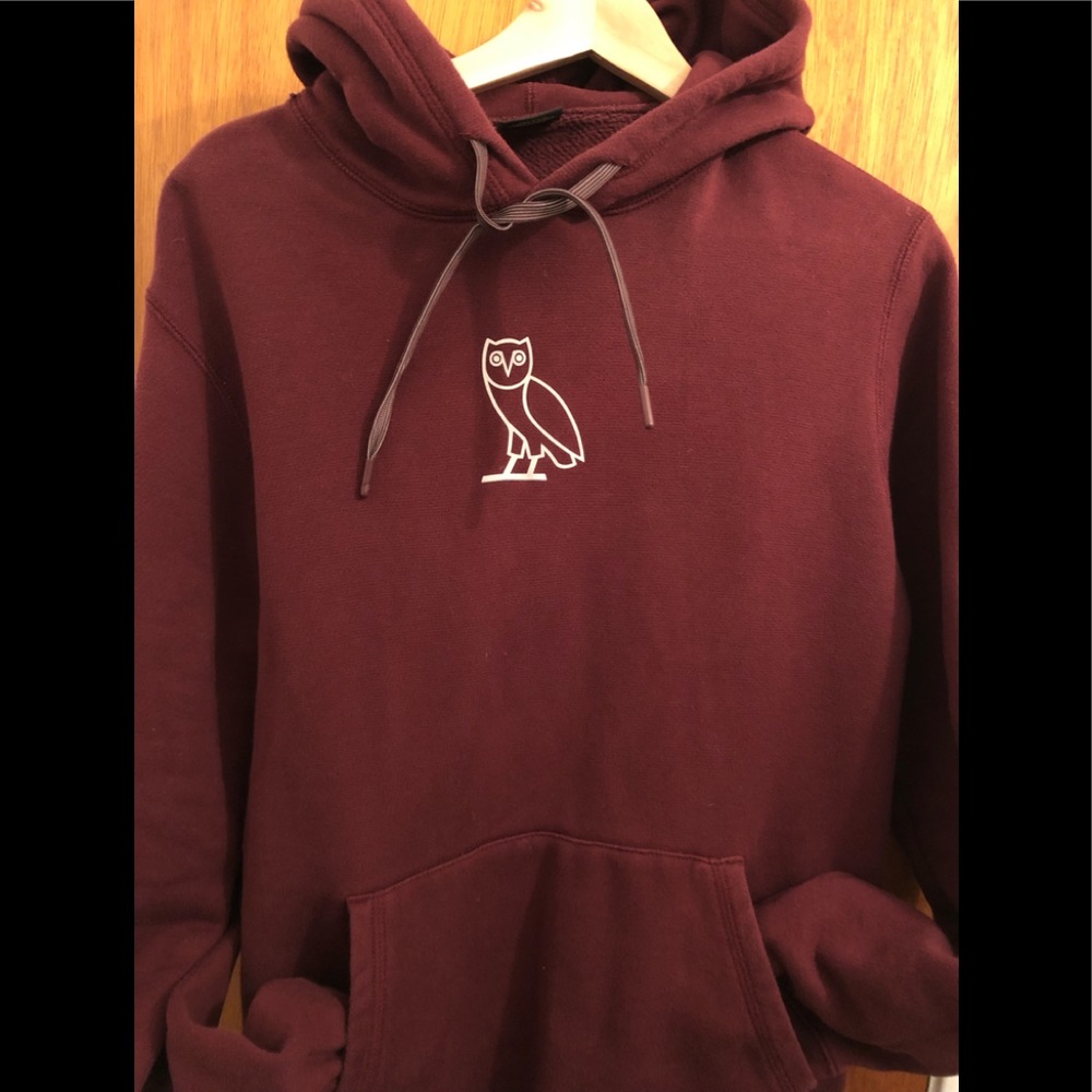 Maroon/Burgundy OvO 3M reflective hoodie